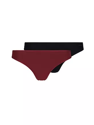 SKINY | String lot de 2 "Micro Lovers" (Noir) | dunkelrot